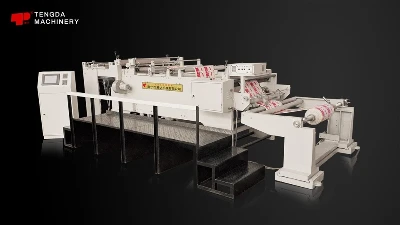 Tvärskärningsmaskin för papper och film